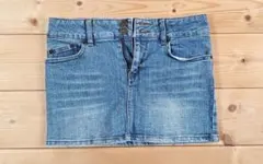 【セール開始品✨】デニムミニスカート ヴィンテージブルー