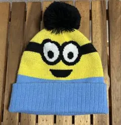 ミニオン ニット帽 イエロー ブルー