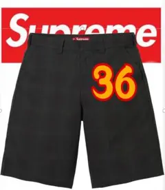 supreme work short 26ss purple plaid 32 - メルカリ