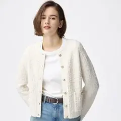 GU ツイーディーニットカーディガン Sサイズ