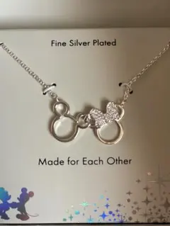 Disney ミッキー＆ミニー ネックレス シルバーディズニー　ペアリングのサムネイル