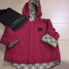 BURBERRY キルティングジャケット 80赤