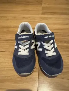 new balance ネイビー スニーカー ベルクロ 17cm