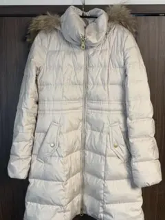 美品　BLUE LABEL CRESTBRIDGE オフホワイト　ロングダウン