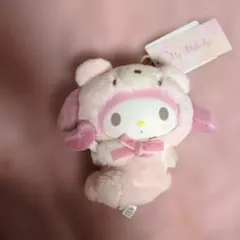 【新品】マイメロディ 着ぐるみマスコットホルダー