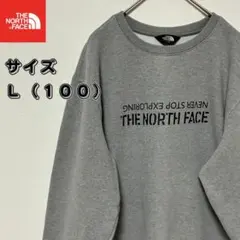 ノースフェイス スウェット トレーナー L 韓国購入 ユニセックス グレーのサムネイル