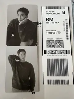 BTS  MONOCHROME ポップアップ 入場特典 ミニフォト ナムジュン