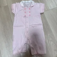Bebe reduction ピンク セーラー風コットンロンパース ８０センチ