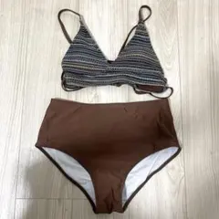 ストライプ柄 セパレート水着 ビキニ