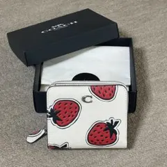 新品】COACHコーチ☆長財布☆wallet☆苺いちごstrawberry☆赤 - メルカリ