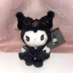 タグ付き 初回 真夜中のメロクロ クロミ ぬいぐるみ マスコット ボール