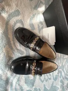 ☆Jake様専用☆CHANEL ココマーク シャイニーカーフローファー 24cm