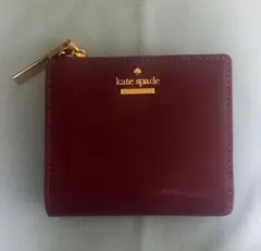 kate spade ワインカラー 二つ折り財布