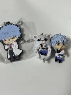 銀魂　つまんでつなげて定春銀時&ラバーストラップ銀八先生3個セット
