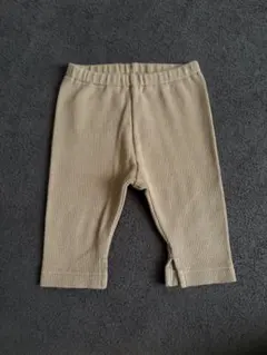 ベージュ リブ編み ボトムス 70 UNIQLO ユニクロ