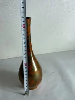 アンティーク 島本製作所 エポック 純銅製花瓶 槌目(つちめ)模様 Epoch