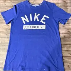 NIKE Tシャツ メンズ M 半袖 ロゴT ナイキ ブルー スポーツ