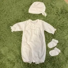 ベビー服　お宮参り　ベロア　2wayオール　50〜70cm