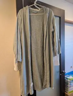 ​【無印良品】ガーゼパイルバスガウン 男女兼用L-XL 綿100% ※腰紐なしのサムネイル