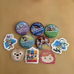 ディズニー 缶バッジ 5個セット