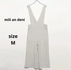 mili an deni ふくれジャガードサロペット ライトグレー　Mのサムネイル
