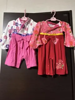 袴ロンパース 70サイズ　80サイズ　まとめ売り ひなまつり