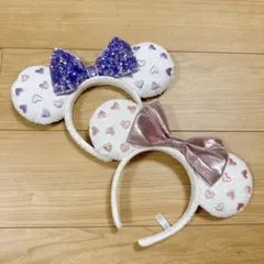 ディズニー ハート模様カチューシャ ミニー