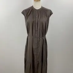 良品］BEAUTE DE OPAQUEノースリーブ ワンピース カーキ 38 - メルカリ