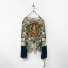 【貴重】未使用 VIVIENNE TAM 仏陀 カットソー パワーネット 長袖 新品タグ付き ヴィヴィアンタム 仏陀 仏像 お釈迦様 パワーネット