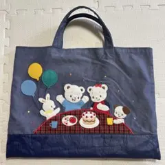 ☆新品未使用タグ付☆familiar ファミリア デニムバッグ 70周年VIP
