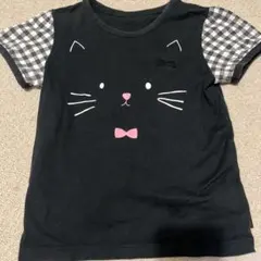ベルメゾン GITA キッズ Tシャツ ねこ　ブラック110のサムネイル