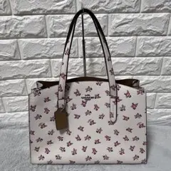 人気✨COACH コーチ 花柄 レザー 2WAY ハンドバッグ ショルダーバッグ
