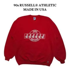 USA製 90sRUSSELL　ビッグプリントスウェットトレーナーラッセル　XL