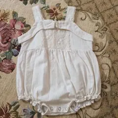 anggo:bebe 12m ホワイトロンパース