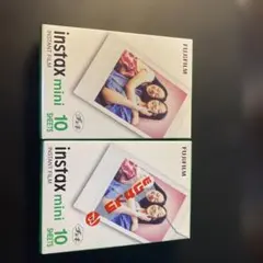 Fujifilm instax mini フィルム 10枚入りx2