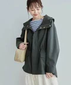 未使用✨ロペピクニック 花粉ガード 撥水ミドル丈マウンテンパーカー 38