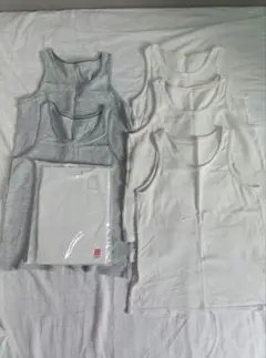 ユニクロ　コットンメッシュタンクトップ　120 6枚セット