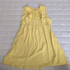 BREEZE ノースリーブ ワンピース イエロー 120cm
