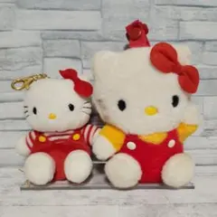 レトロ 2001年製 ハローキティ ぬいぐるみ マスコット 2個