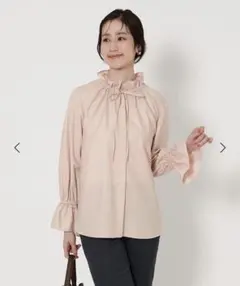 ユナイテッドアローズ　新作フリルカラー フレアスリーブ ブラウス　未使用品