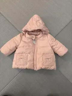 babygap ダウン ジャンパー ピンク 0-6month フード取り外し可能