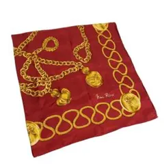 NINA RICCI ニナリッチ 大判 スカーフ ショール シルク チェーン柄