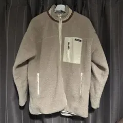 ベージュ フリースジャケット ジップアップ　Niko and… ニコアンド