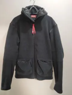 BATSU フリース　フーディ　Y2K ギミック