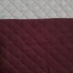 キルティング生地　T/Cブロード　ワインレッド