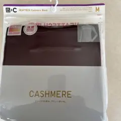 ユニクロC極暖ヒートテックカシミヤブレンドタートルネックＴ長袖ワインM