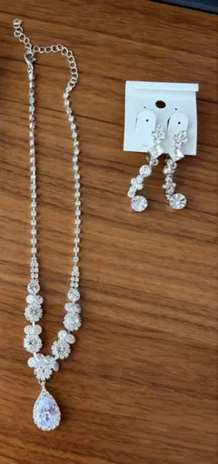 【ブライダル】 ネックレス イヤリング ウエディング 定価6,420円