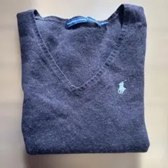 Ralph Lauren ブラウン Vネック セーター S