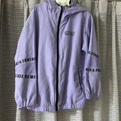 フード付きラベンダージャケット