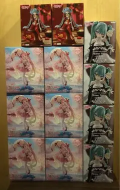桜ミク AMP+ フィギュア 桜ドレスver. 等12個セット